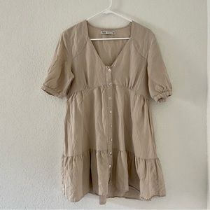 ZARA linen mini dress